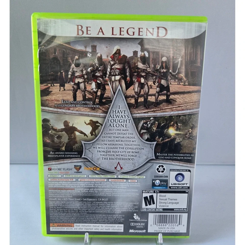 Assassin's Creed II & Brotherhood Bundle‎ - Xbox 360 - Complete CIB 2 Games